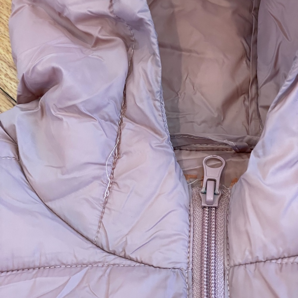 Women's Hooded Quilted Jacket - Pink - Picture 6 of 9